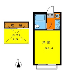 エミュー千歳台103の間取り図